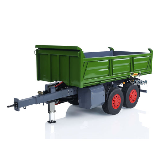In Stock TOUCAN RC HOBBY LESU A0051 1/14 Metal Hydraulic RC Full Trailer with Electric Support Legs LED Lights for RC Tractor Trucks Backyard Fun
