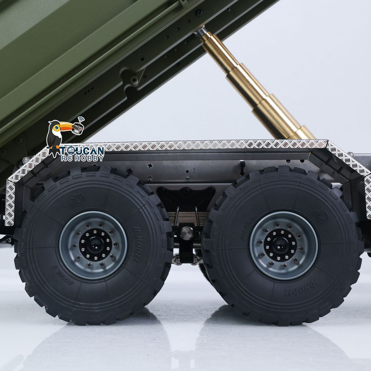 TOUCAN RC HOBBY 2-Speed MD 1/14 6x6 Metal Remote Control Hydraulic Dump Truck RC Tipper Diff Locks Radio Light Sound Battery Charger RTR Model