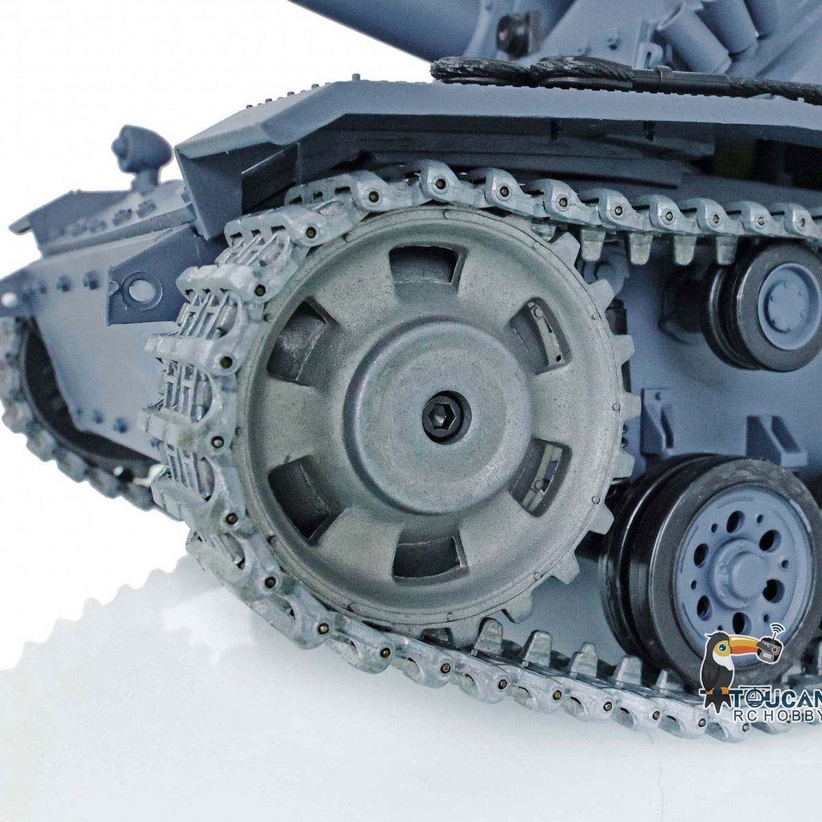 Henglong 1/16 TK7.0 Promotion 3868 German Stug III RTR RC Tank BB Unit IR Smoke Metal Tracks Idlers Sprockets Wheels Gearbox Barrel
