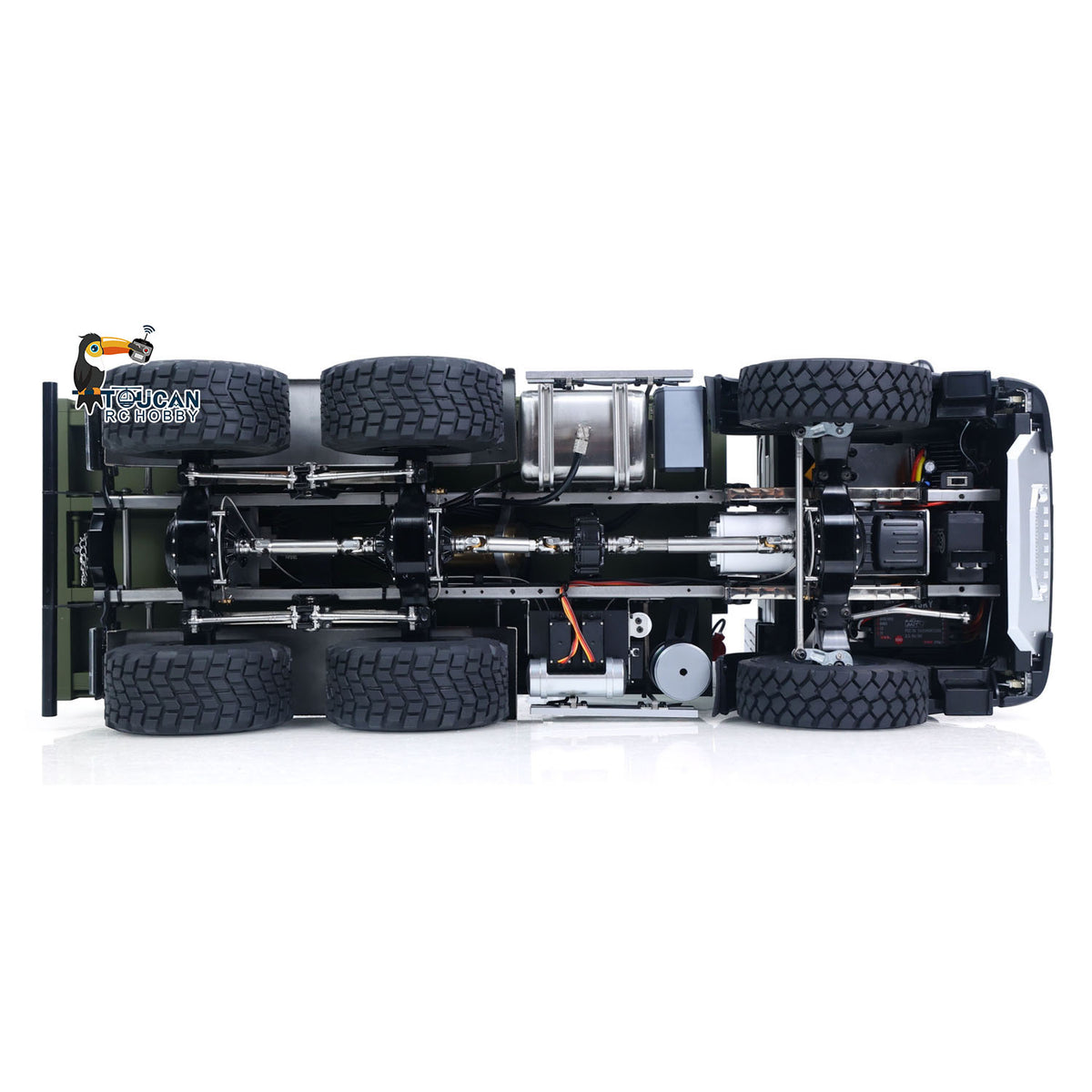 TOUCAN RC HOBBY MD 1/14 6*6 Metal Radio Control Hydraulic Dump Truck 2-Speed Gearbox RC Tipper Model Differential Locks Radio Light Sound System