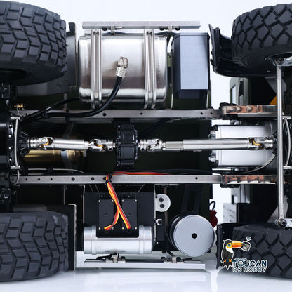 TOUCAN RC HOBBY MD 1/14 6*6 Metal Radio Control Hydraulic Dump Truck 2-Speed Gearbox RC Tipper Model Differential Locks Radio Light Sound System