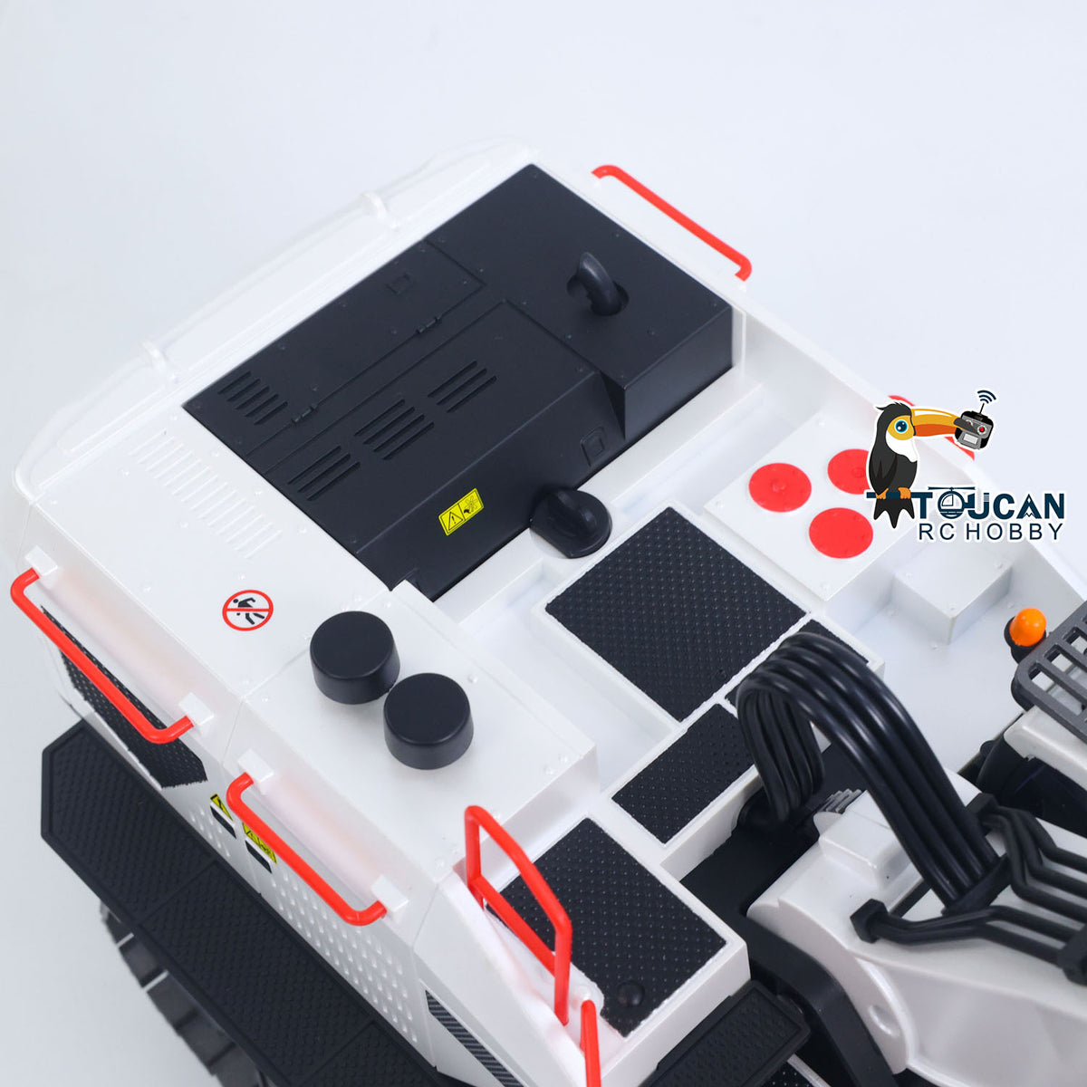 TOUCAN RC HOBBY 1/14 HUINA RC Metal Excavator Model Toys 1594 Radio Control Digger Light Sound Battery