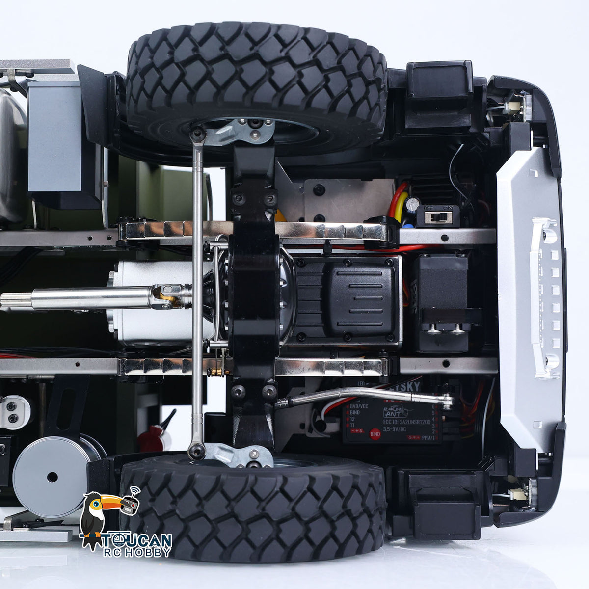 TOUCAN RC HOBBY 2-Speed MD 1/14 6x6 Metal Remote Control Hydraulic Dump Truck RC Tipper Diff Locks Radio Light Sound Battery Charger RTR Model