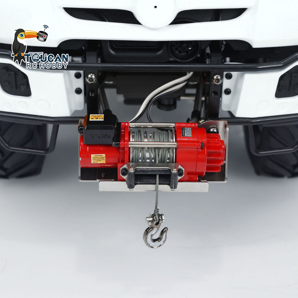 1/10 4X4 RC Car Off-Road Vehicle UNI U423 Winch Construction Truck 2-Speed Transmission Brushed Motor ESC Differential Lock