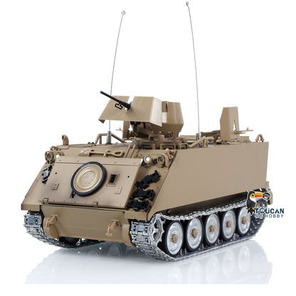 TD 1/16 RC Tank M2412-B M113A1 ACAV 360 Turret Rotation Infrared Metal Wheels Gearbox Smoke Unit Radio Control Military Model