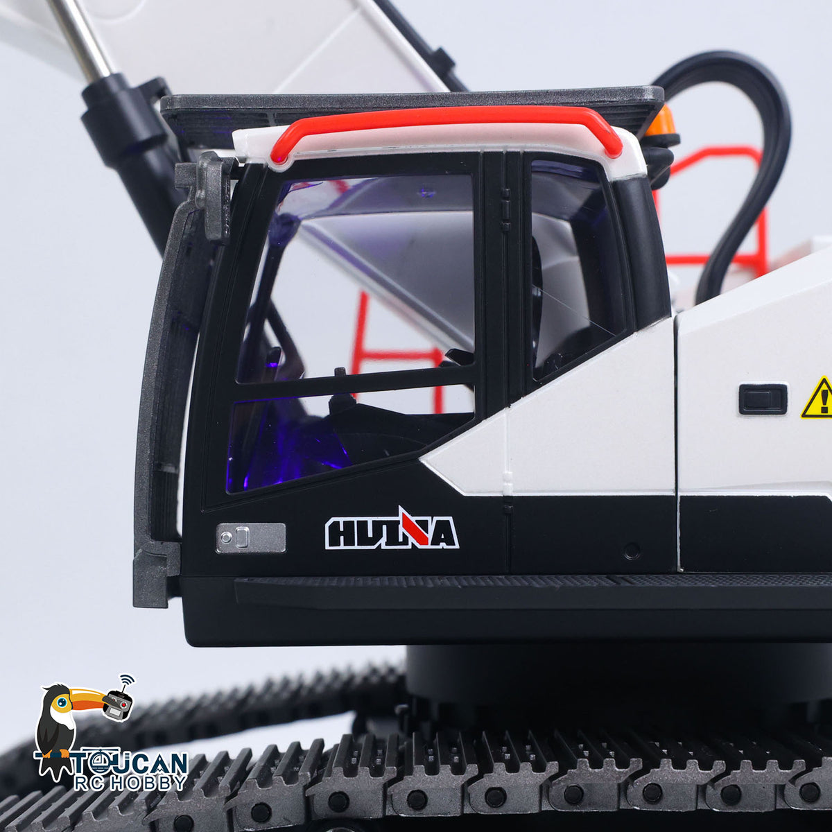 TOUCAN RC HOBBY 1/14 HUINA RC Metal Excavator Model Toys 1594 Radio Control Digger Light Sound Battery
