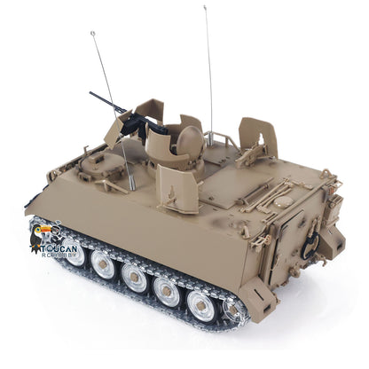TD 1/16 RC Tank M2412-B M113A1 ACAV 360 Turret Rotation Infrared Metal Wheels Gearbox Smoke Unit Radio Control Military Model