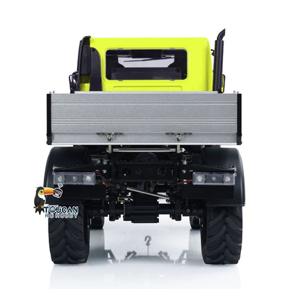 1/10 4X4 RC Car Off-Road Vehicle UNI U423 Winch Construction Truck 2-Speed Transmission Brushed Motor ESC Differential Lock