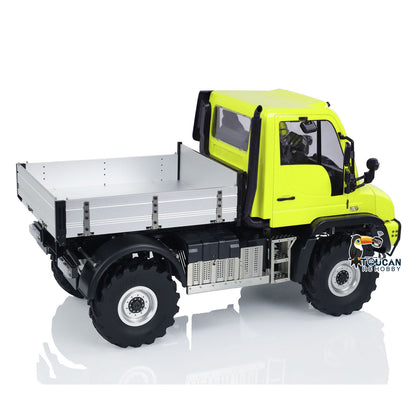 1/10 4X4 RC Car Off-Road Vehicle UNI U423 Winch Construction Truck 2-Speed Transmission Brushed Motor ESC Differential Lock
