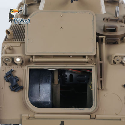 TD 1/16 RC Tank M2412-B M113A1 ACAV 360 Turret Rotation Infrared Metal Wheels Gearbox Smoke Unit Radio Control Military Model