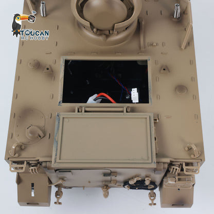 TD 1/16 RC Tank M2412-B M113A1 ACAV 360 Turret Rotation Infrared Metal Wheels Gearbox Smoke Unit Radio Control Military Model