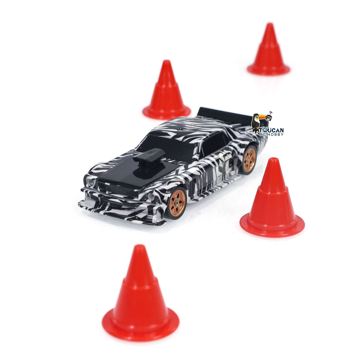1/43 TOUCAN RC HOBBY 2.4g RC Mini Race Car Radio Controlled Drift Vehicle 4WD Mini Tou for Children Adults High Speed Model