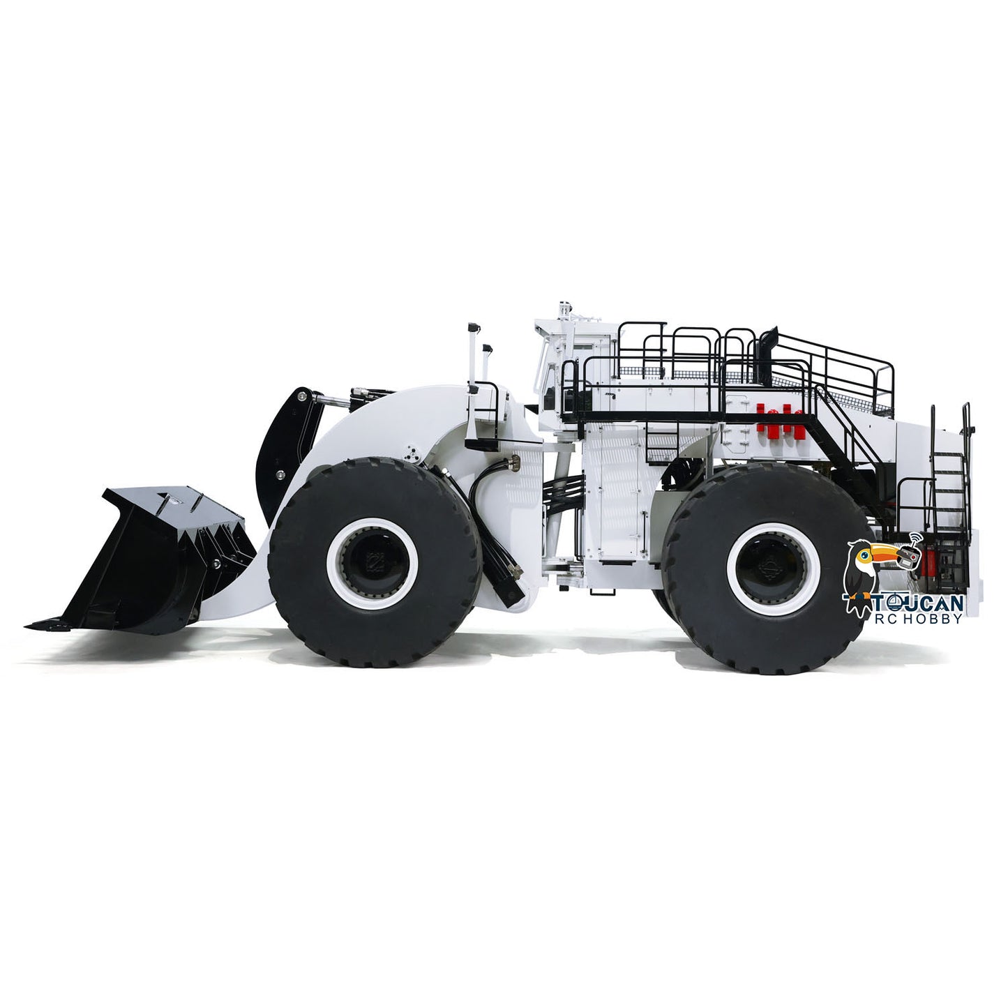 Toucanhobby L2350 1/14 Metal RC Hydraulic Loader Heavy Duty Giant Model Smoke Unit FlySky ST8 Remote Controller for Model Enthusiasts