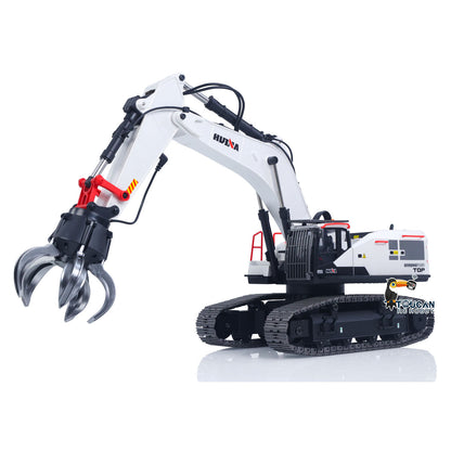 TOUCAN RC HOBBY 1/14 HUINA RC Metal Excavator Model Toys 1594 Radio Control Digger Light Sound Battery