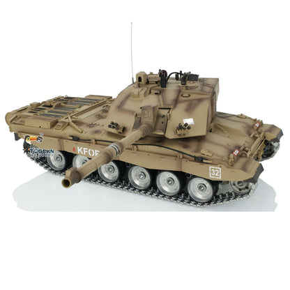 Henglong 1/16 TK7.0 Customize 3908 Challenger II RTR RC Tank FPV 360 Degrees Turret IR BB Smoke Metal Tracks Road Drive Idler Wheels