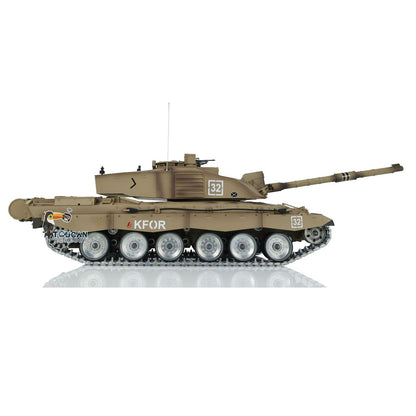 Henglong 1/16 2.4G TK7.0 British Challenger II 3908 RTR RC Tank 360 Degree Turret BB IR Smoke Metal Tracks Sprockets Idlers Road Wheels