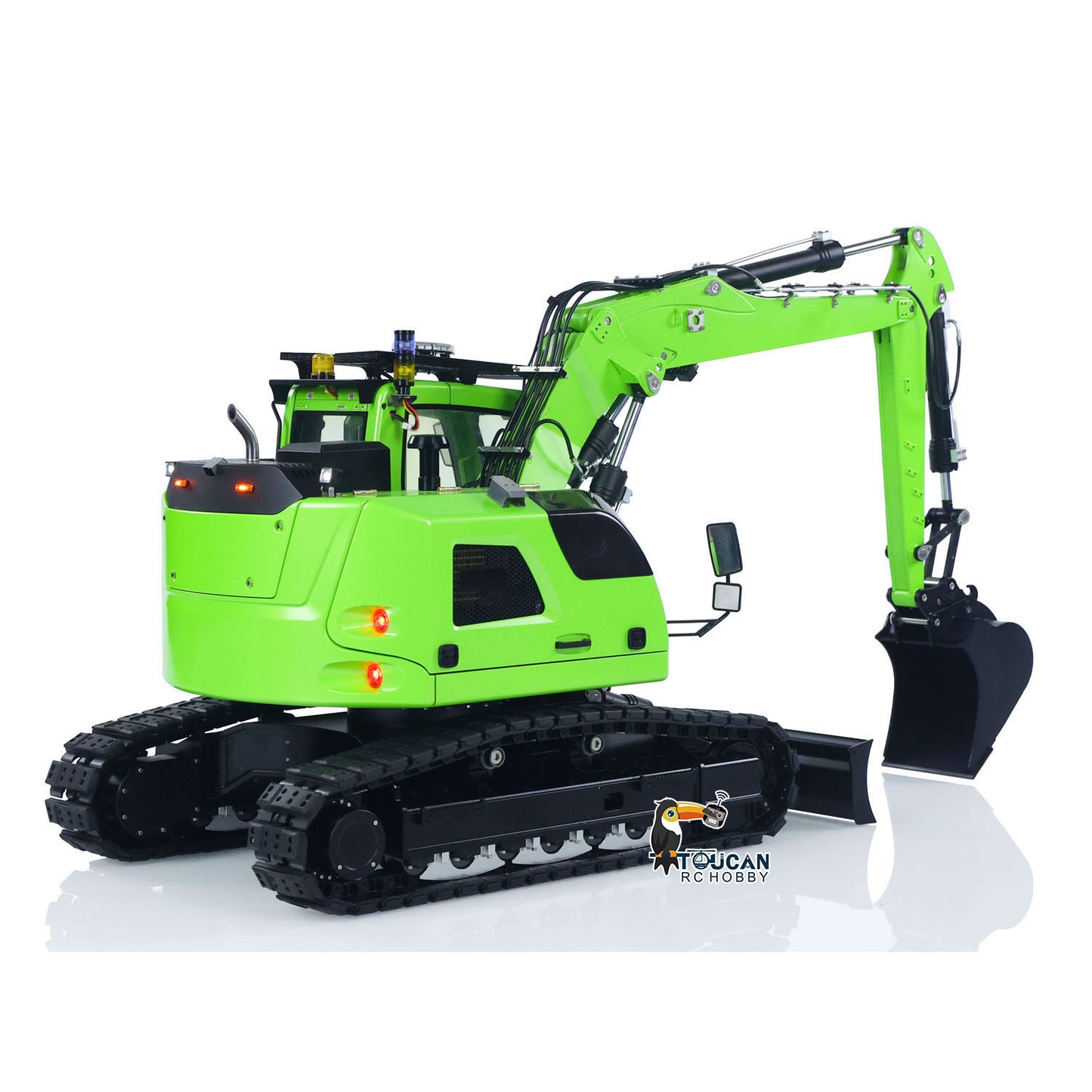 Verbesserter 1/14 RC Hydraulikbagger LR 914 5-Wege-Ventil Elektrobagger Modell RTR Baufahrzeug Frsky X14 Funkbatterie