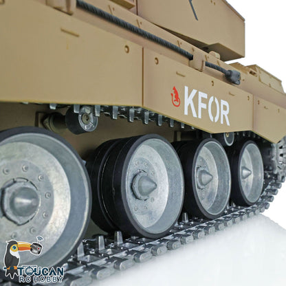 Henglong 1/16 TK7.0 Customize 3908 Challenger II RTR RC Tank FPV 360 Degrees Turret IR BB Smoke Metal Tracks Road Drive Idler Wheels