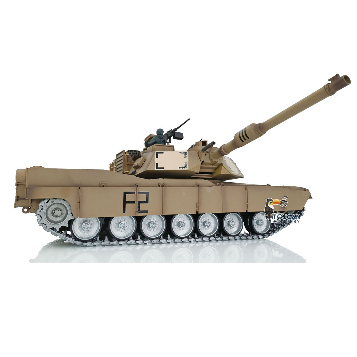HengLong 3918 RTR RC Tank Full Metal Chassis With Plastic Hull TK7.1 Leopard2A6 M1A2 Sound Main Board with 360 Degrees Turret Barrel Recoil BB