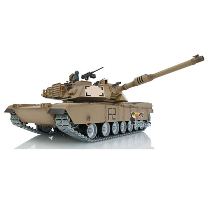 Heng Long 1/16 TK16 Full Metal Chassis RTR RC Tank 3918 M1A2 Abrams with Muzzle Flash Smoke Effects 360 Degrees Turret I6S Radio System