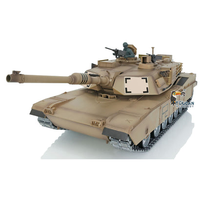 2,4 GHz Heng Long 1/16 Vollmetall-Chassis, fahrbereit, ferngesteuert, IR TK16 Panzer 3918 M1A2 Abrams, offenes Feuer, Rauchen, Blitz, 360