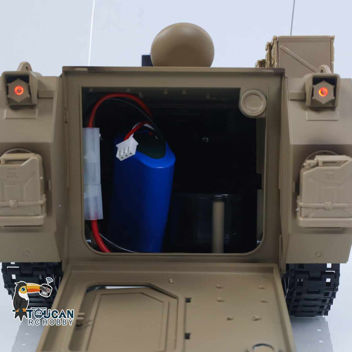 TOUCAN RC HOBBY Fast Free Shipping Tongde 1/16 RC Military Tank M2412-C M113A2 APC Turret Rotation 360 Degree Infrared LED Light Sound System Remote Control Electric Toy Model