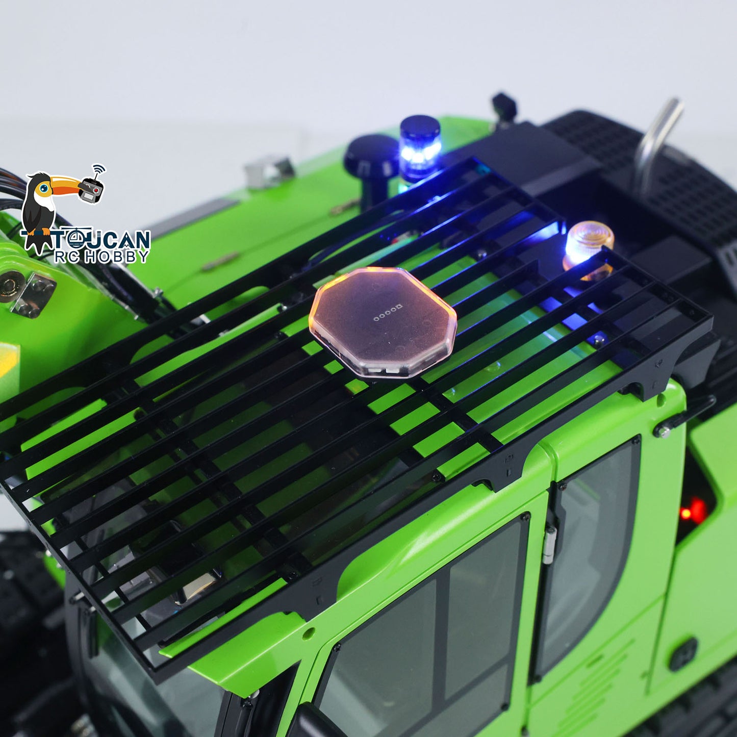 Verbesserter 1/14 RC Hydraulikbagger LR 914 5-Wege-Ventil Elektrobagger Modell RTR Baufahrzeug Frsky X14 Funkbatterie