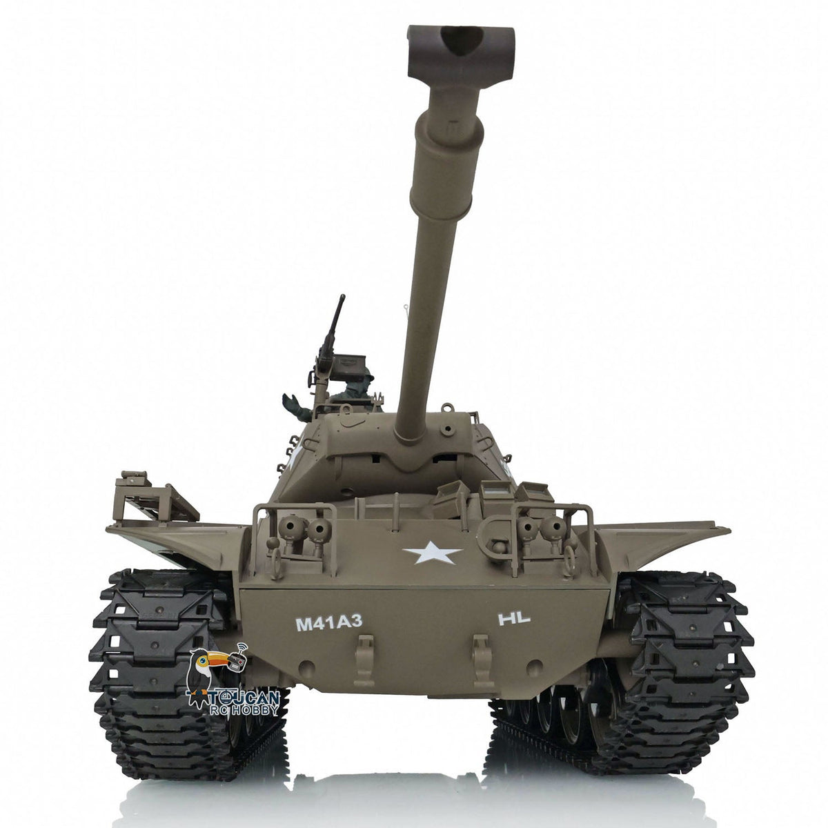 Henglong 1/16 TK7.0 Plastic 3838 USA M26 Pershing 3839 Walker Bulldog M41A3 RTR RC Tank Armored Vehicle Model IR BB 360 Degrees Turret Smoke