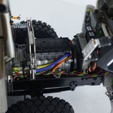 JDM 219 1/14 Metall Funkgesteuerter Hydraulik-Muldenkipper 10X10 10X6 RC Kipper 3-Gang-Achsen Verteilergetriebe Differentialsperren