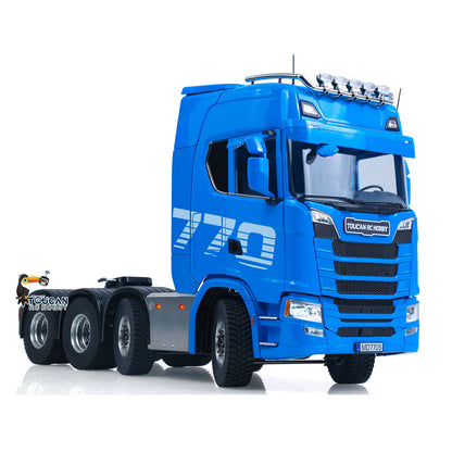 In Stock TOUCAN RC HOBBY 1/14 8x8 Remote Control Tractor Truck 2Speed Transmission RC Lorry Engineering Vehicle Metal Chassis Light Sound System