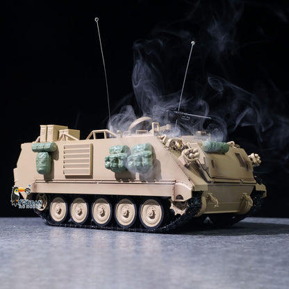 TOUCAN RC HOBBY Fast Free Shipping Tongde 1/16 RC Military Tank M2412-C M113A2 APC Turret Rotation 360 Degree Infrared LED Light Sound System Remote Control Electric Toy Model