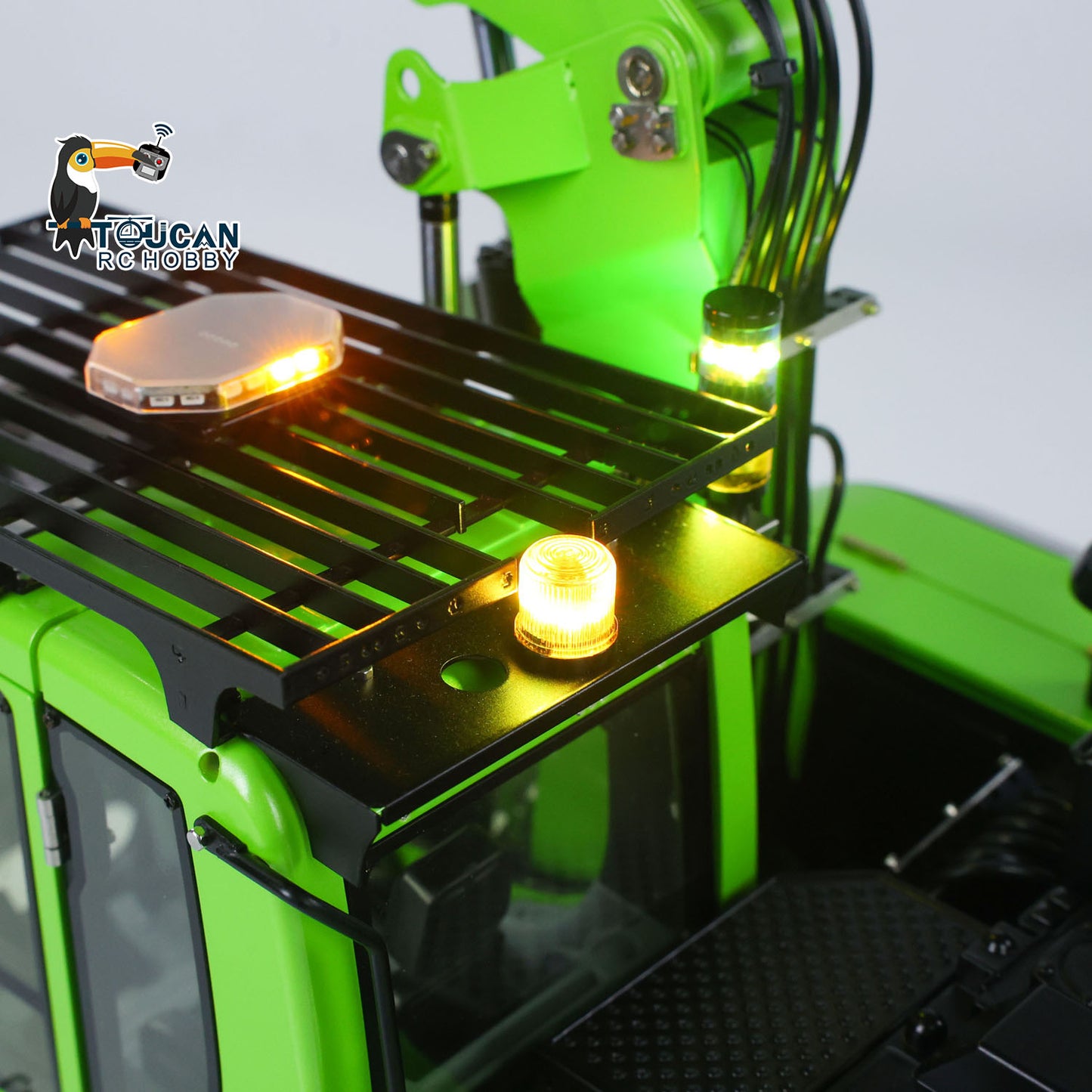 Verbesserter 1/14 RC Hydraulikbagger LR 914 5-Wege-Ventil Elektrobagger Modell RTR Baufahrzeug Frsky X14 Funkbatterie