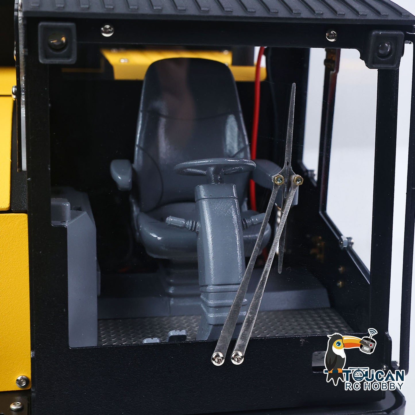WKLC Metal 1/14 Hydraulic RC Dump Truck T14R Crawler Tracked Tipper Construction Machine Light Sound System Flysky ST8 Radio