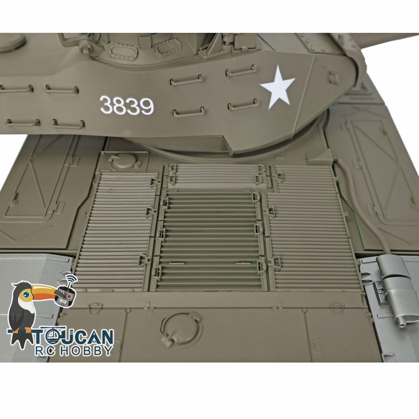 Henglong 1/16 TK7.0 3839 USA Walker Bulldog RTR RC Tank FPV 360 Degrees Turret IR BB Smoke Metal Sprockets Idlers Road Wheels Gearbox Tracks