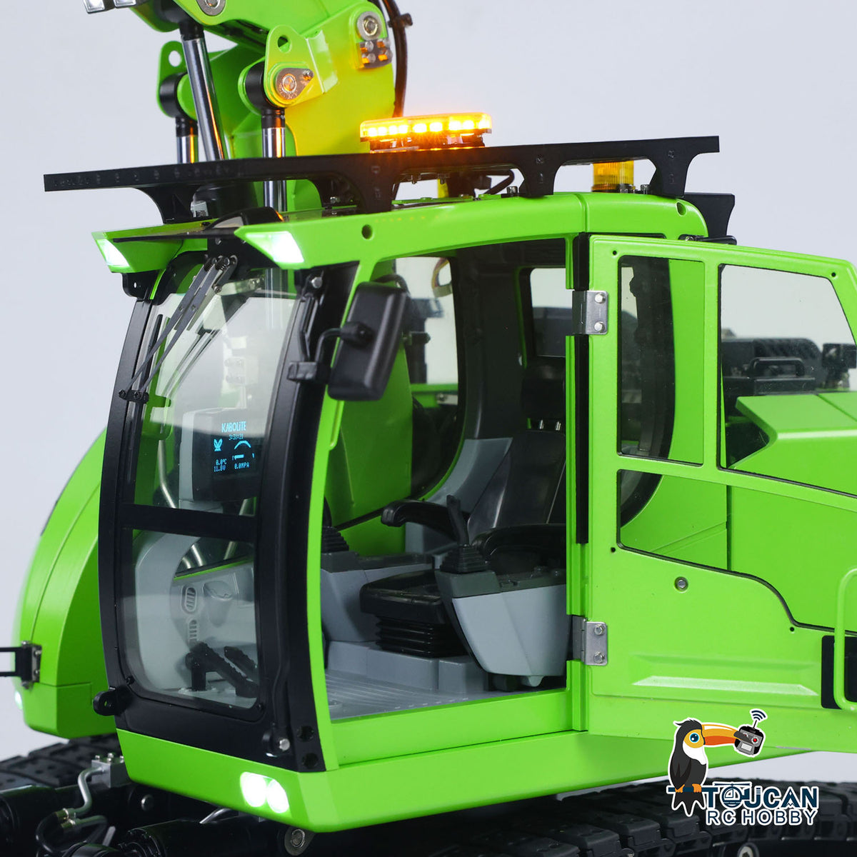 Verbesserter 1/14 RC Hydraulikbagger LR 914 5-Wege-Ventil Elektrobagger Modell RTR Baufahrzeug Frsky X14 Funkbatterie