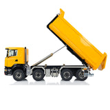 Toucanhobby G88 1/14 Metal 8x8 RC Hydraulic Roll On Off Dump Truck 3 Speed Transmission Differential Lock ST8 Controller for Construction Collectors