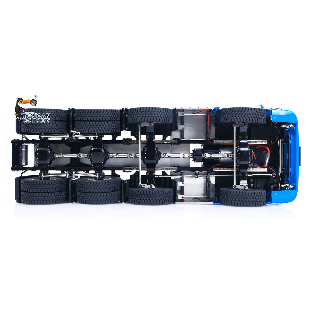 In Stock TOUCAN RC HOBBY 1/14 8x8 Remote Control Tractor Truck 2Speed Transmission RC Lorry Engineering Vehicle Metal Chassis Light Sound System