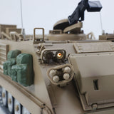 TD 1/16 RC Tank M2412-C M113A2 APC Infrared Turret Rotary 360 Degree Remote Control Electric Military Vehicle Metal Wheels