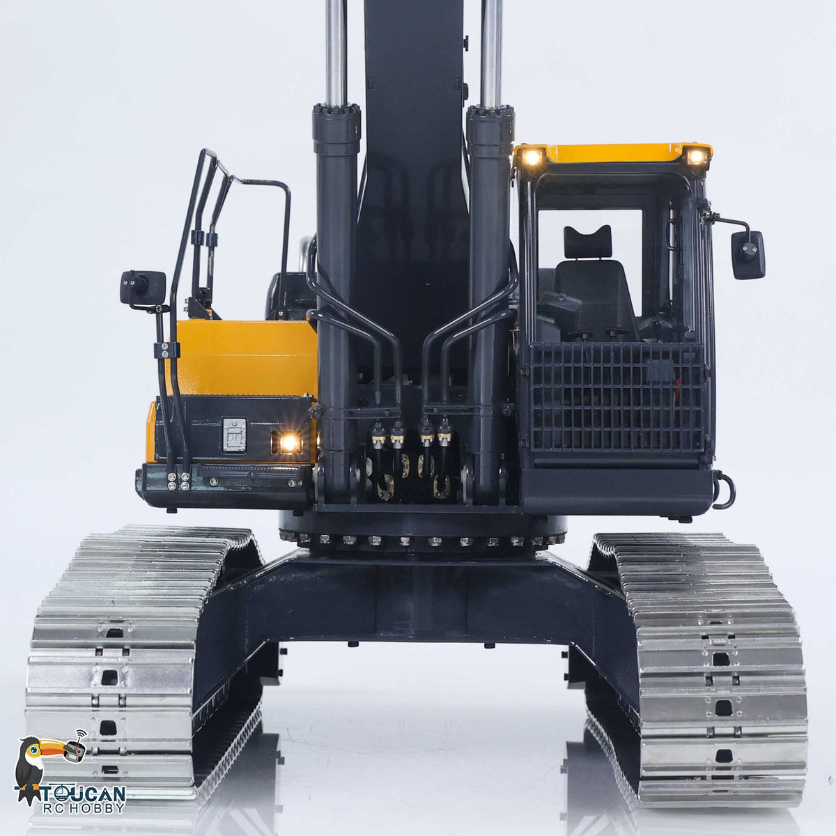 1/14 FROG-E400 Ready to Operate Metal RC Excavator w/Triple Pump Hydraulic System Frsky X14 Radio No Charger