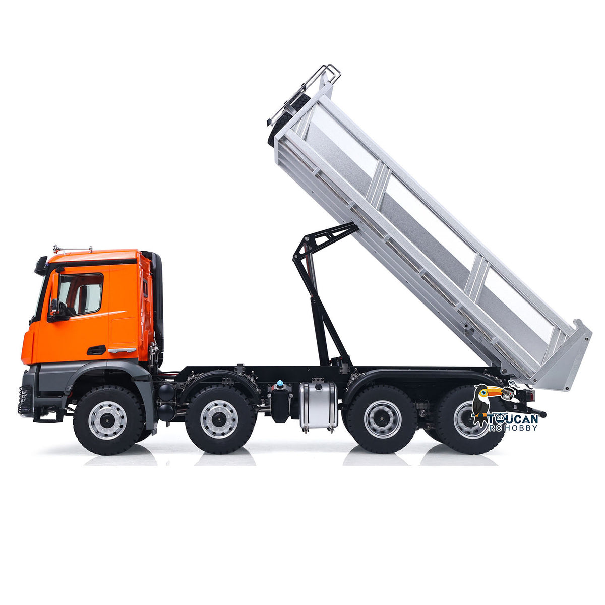 TOUCAN RC HOBBY Fast Free Shipping Kabolite 1/14 Electric RC Dump Truck K5703 8X8 Remote Control Tipper Model 2Speed Transmission Lights Sounds Battery Charger