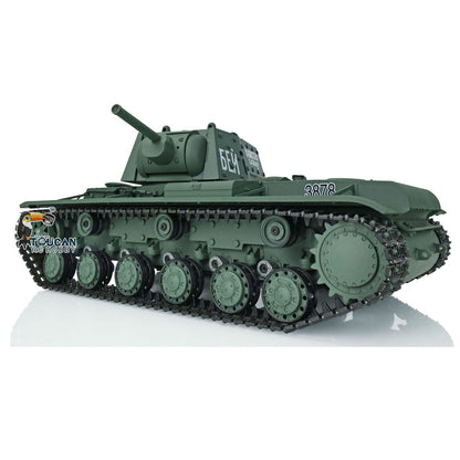 Henglong Plastic 1/16 TK7.0 3879/3878 German Panther G Soviet KV-1 RTR RC Tank 360 Degrees Turret Infrared Combat BB Smoke Metal Barrel