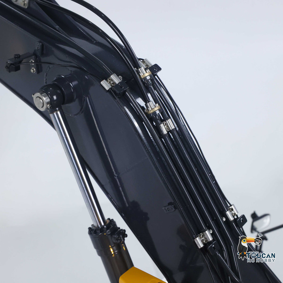 1/14 FROG-E400 Full Metal RC Excavator Hammer Version w/3 Oil Pumps 4-Way Valve PNP No Light Sound