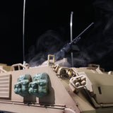 TD 1/16 RC Tank M2412-C M113A2 APC Infrared Turret Rotary 360 Degree Remote Control Electric Military Vehicle Metal Wheels