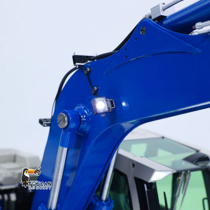 TOUCAN RC HOBBY 1/14 Metal 3CH 2Arms RC Hydraulic Tracked Excavator JDM-208 R920 Radio Control Digger Engineering Vehicle Light Battery Motor