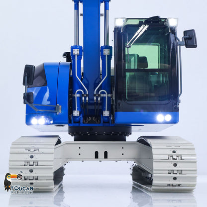 TOUCAN RC HOBBY 1/14 Metal 3CH 2Arms RC Hydraulic Tracked Excavator JDM-208 R920 Radio Control Digger Engineering Vehicle Light Battery Motor