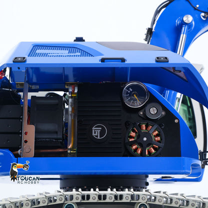 TOUCAN RC HOBBY 1/14 Metal 3CH 2Arms RC Hydraulic Tracked Excavator JDM-208 R920 Radio Control Digger Engineering Vehicle Light Battery Motor