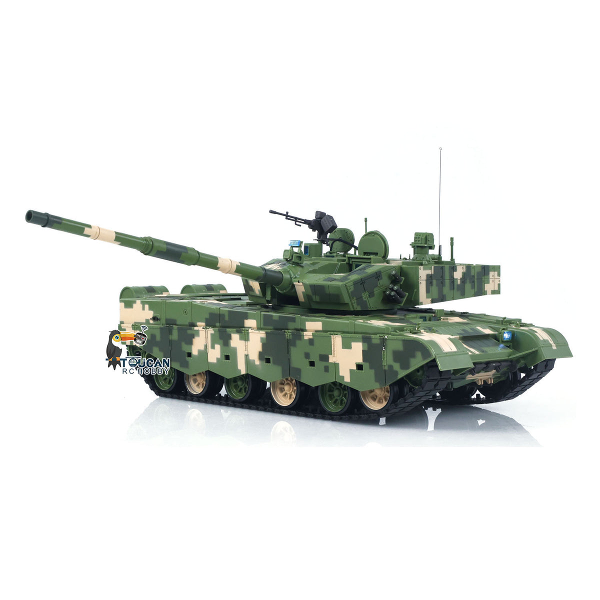 Henglong 1/16 TK7.0 Plastic China ZTZ 99A MBT RTR RC Tank 3899A with Barrel Recoil Infrared Combat Smoke Lights Sounds Effect