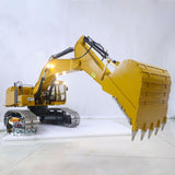 Metall montiert lackiert Hydraulisch 1/8 390F RC Bagger Schwere Baufahrzeuge Hobbymodelle PL18EV Licht-Soundsystem
