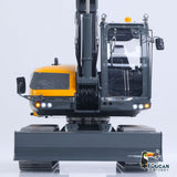 LESU Metal 1/14 Hydraulic RC Excavator MC15 4 Arms Remote Control Digger Model 9 Ways Valve Dual Pumps Light Sound Radio Battery