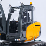 LESU Metal 1/14 Hydraulic RC Excavator MC15 4 Arms Remote Control Digger Model 9 Ways Valve Dual Pumps Light Sound Radio Battery